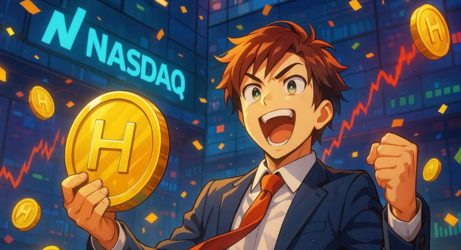 ETF de Hedera (HBAR) cotiza en el Nasdaq: el token sube un 20 % en 24 horas