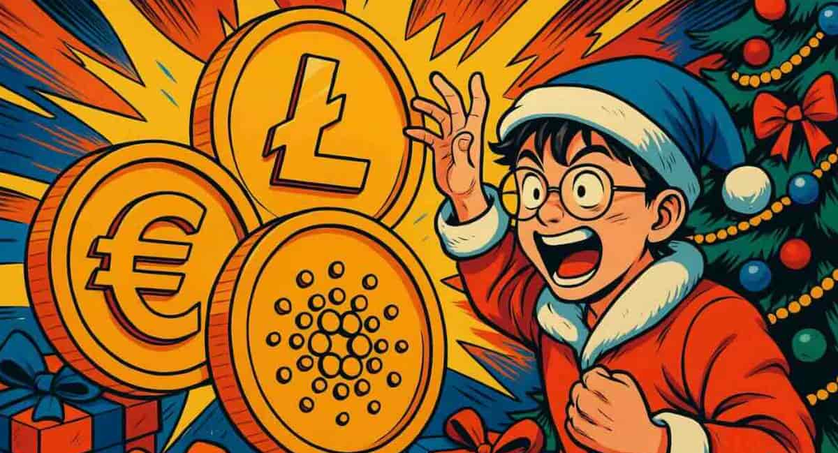 Las 3 criptomonedas por menos de 1 euro que comprar antes de Navidad