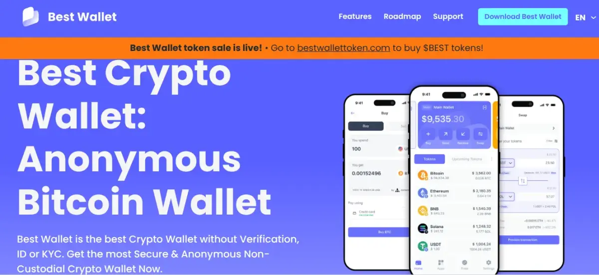 Bestwallet homepage