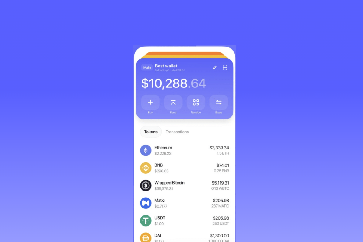Dashboard Best Wallet