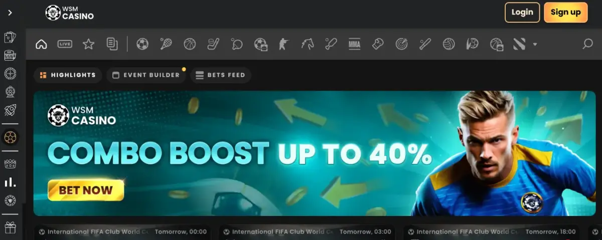 WSM casino site paris crypto homepage