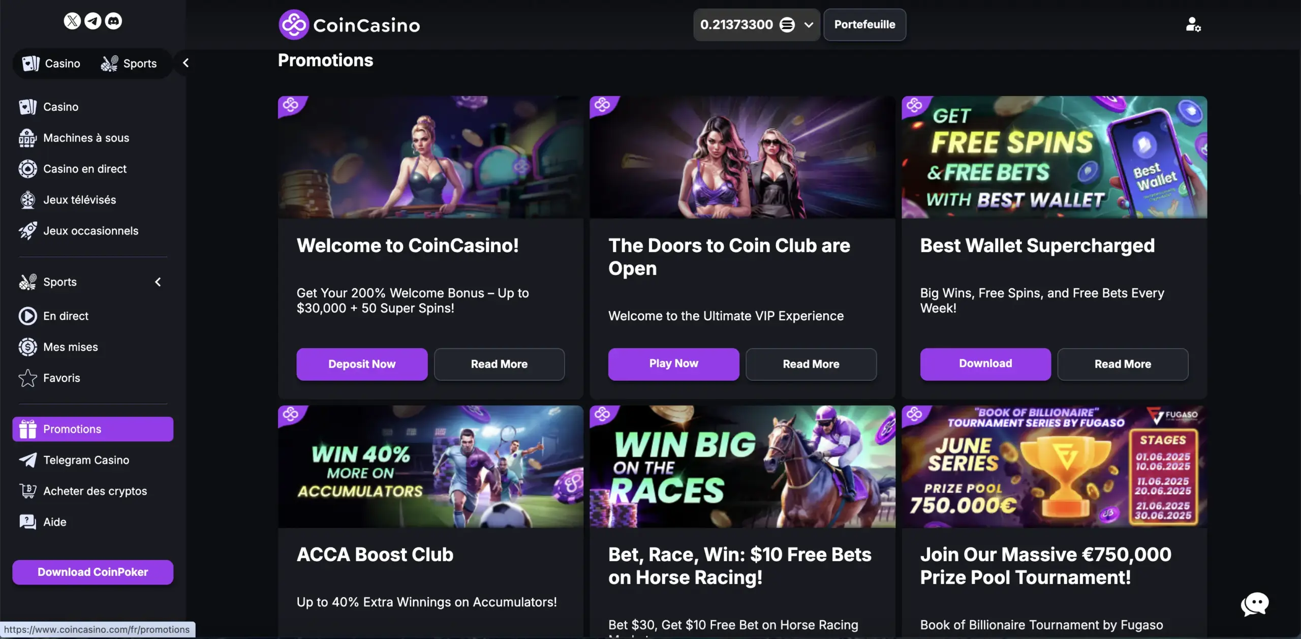 bonus coincasino