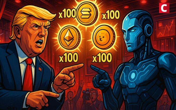 Les 3 cryptos à potentiel x100 selon DeepSeek et Trump