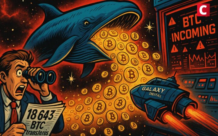 Transfert massif : 18 643 BTC d’une baleine envoyés à Galaxy Digital