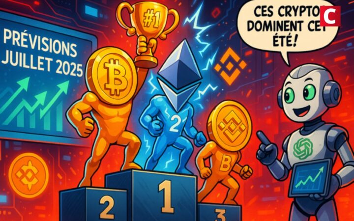 Top 3 crypto pour juillet selon ChatGPT