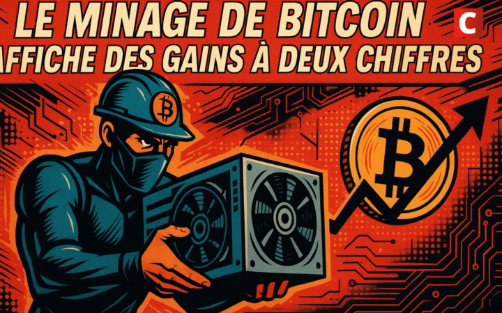 Le minage de Bitcoin affiche des gains à deux chiffres