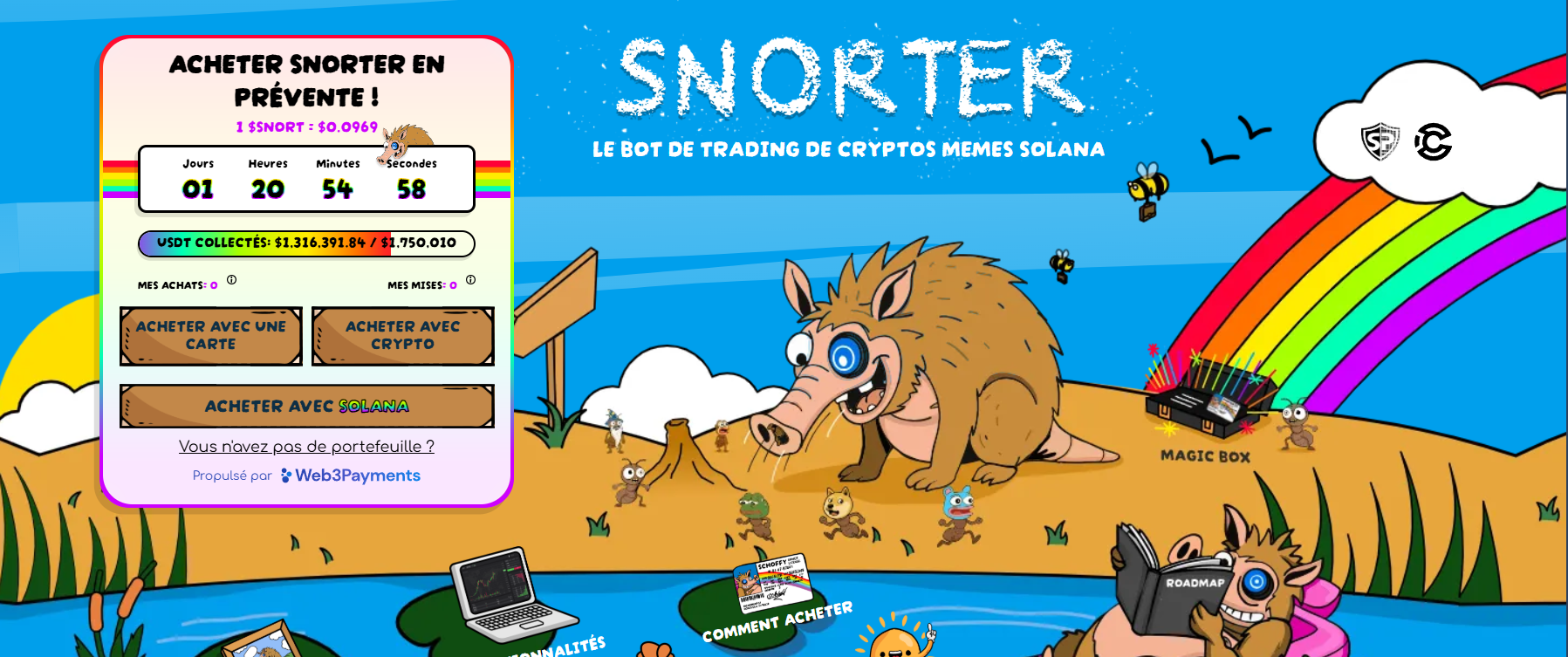 Achat Snorter Token
