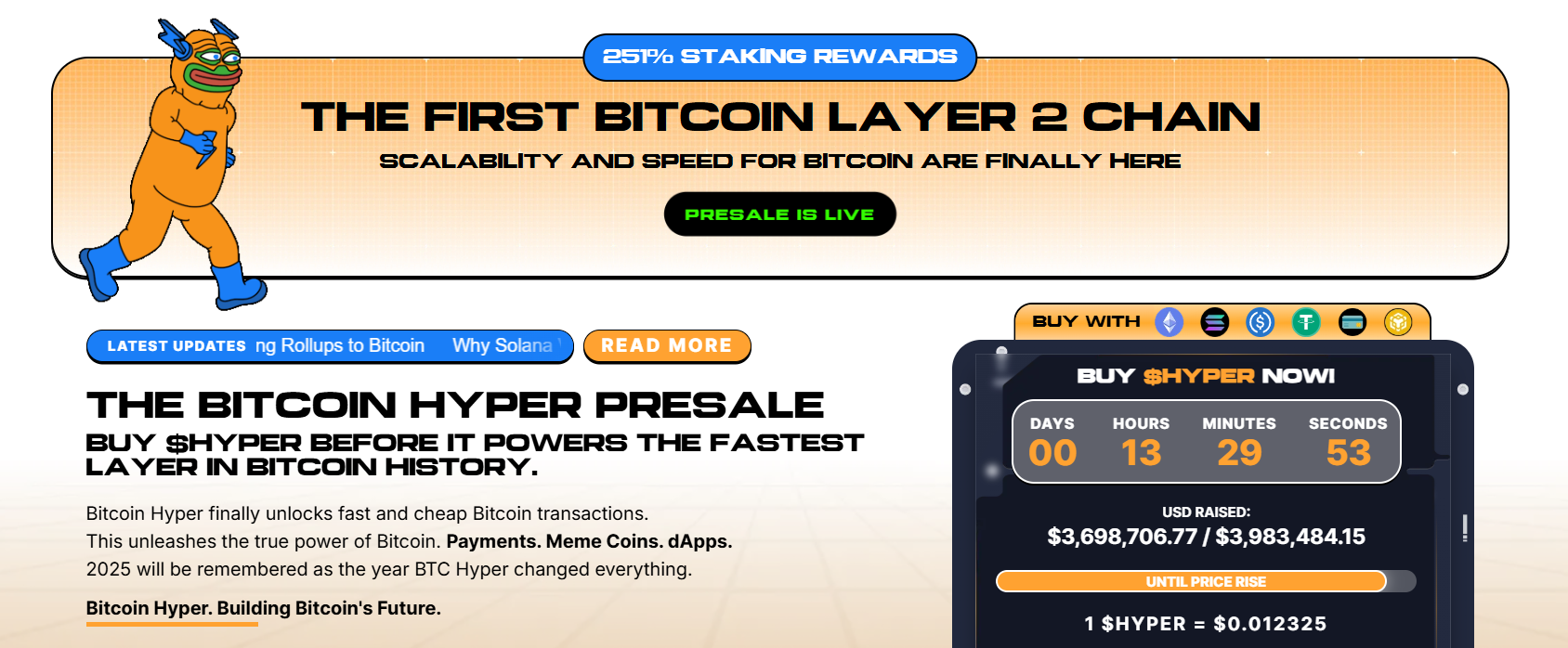 Bitcoin Hyper - 13 heures de plus