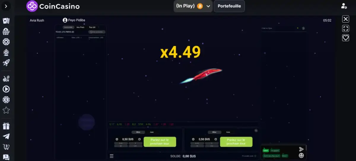 Aviarush crash game
