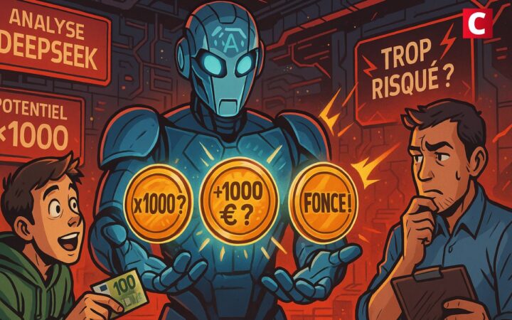 Voici les cryptomonnaies que DeepSeek a choisi pour faire x1000 à partir de 100€