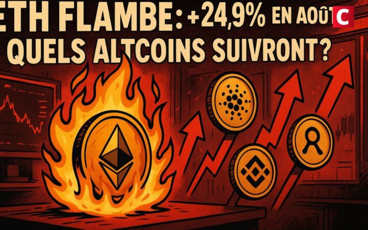 ETH flambe : +24,9% en août, quels altcoins suivront ?