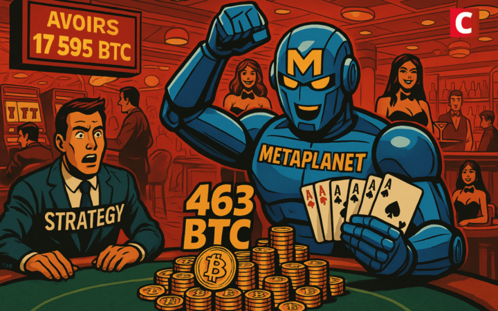 Metaplanet ajoute 463 BTC, portant ses avoirs à 17 595