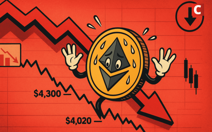 Ethereum va-t-il résister à la chute sous 4 300 $ ou s’effondrer davantage ?