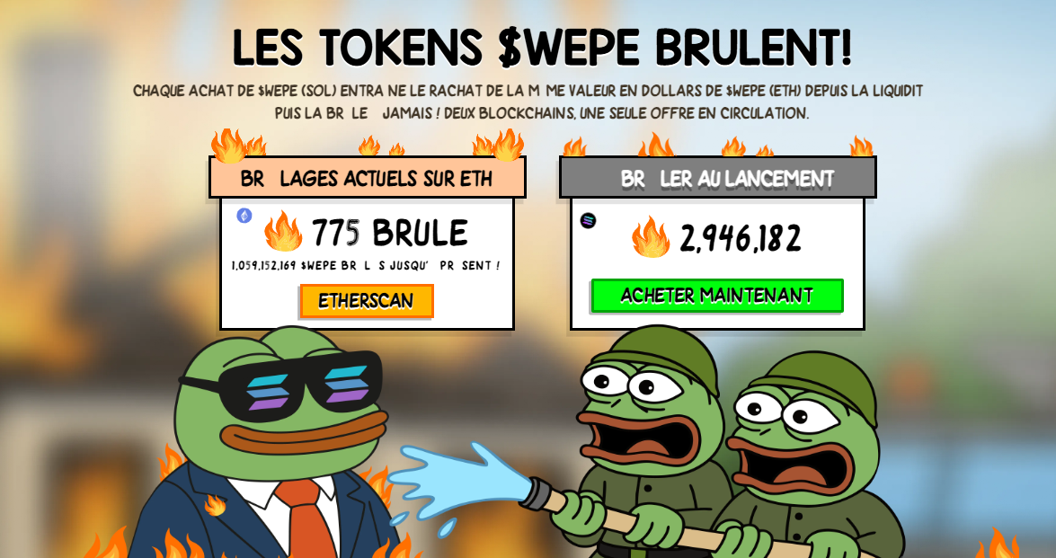 Burn du jeton WEPE