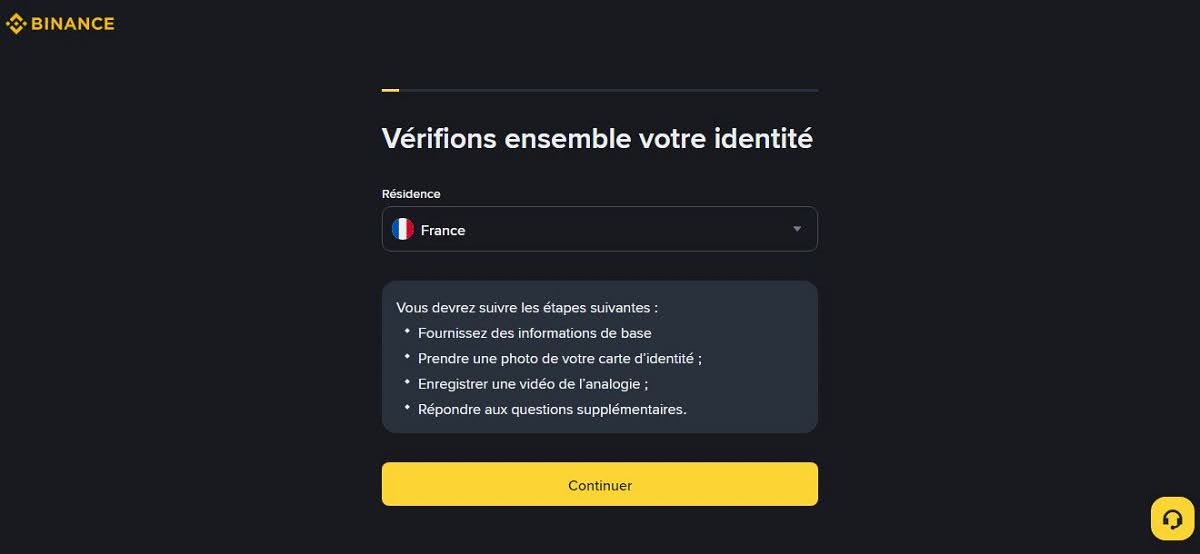 KYC Binance