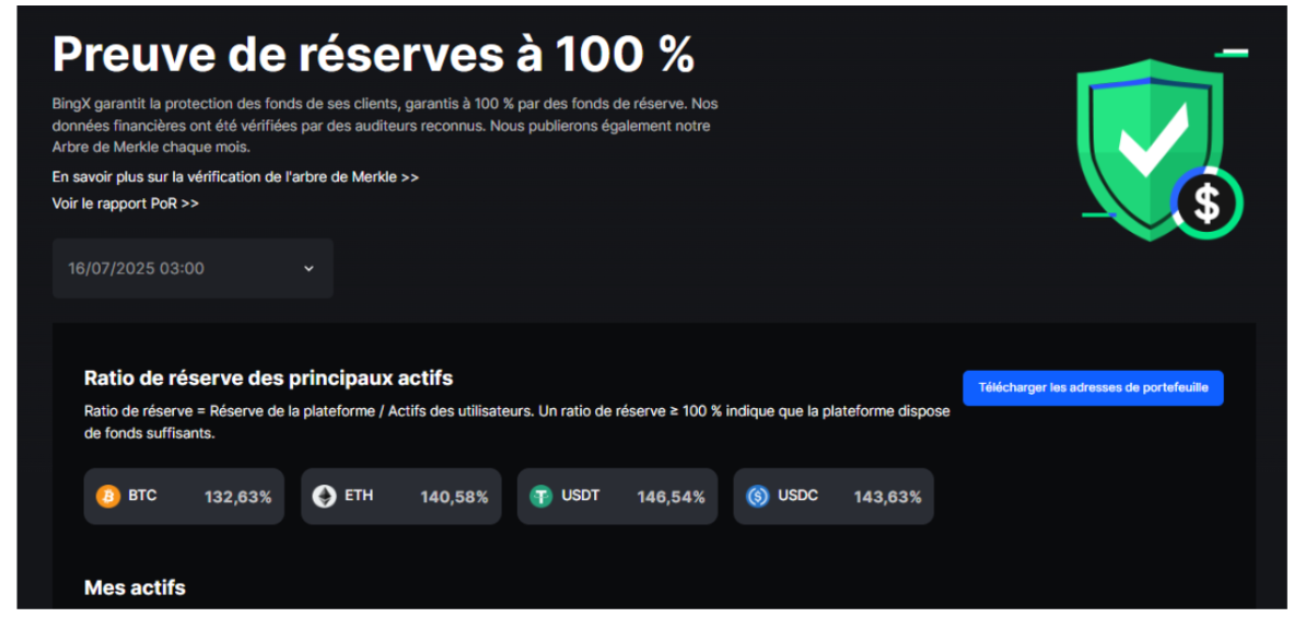 bingx preuve de réserve