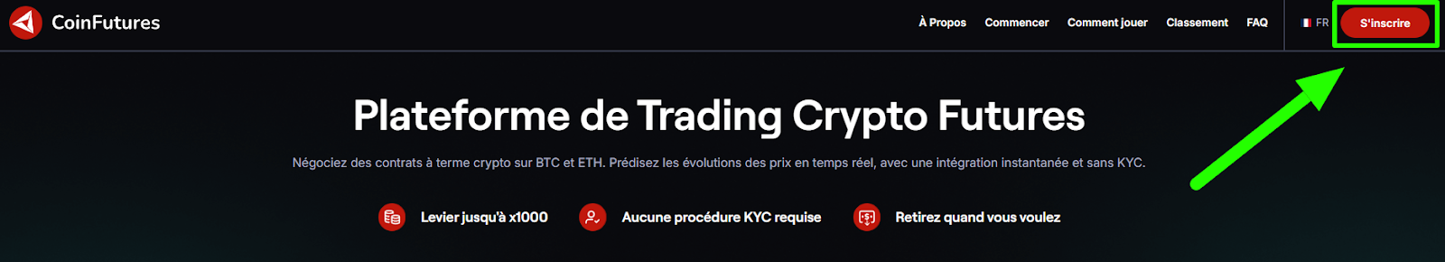 Coinfutures inscription