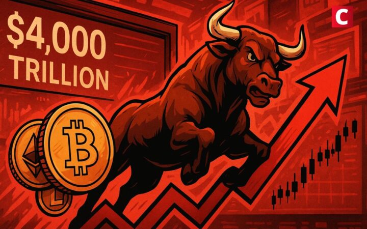 Marché crypto : 4 000 milliards $ franchis, un nouveau souffle haussier