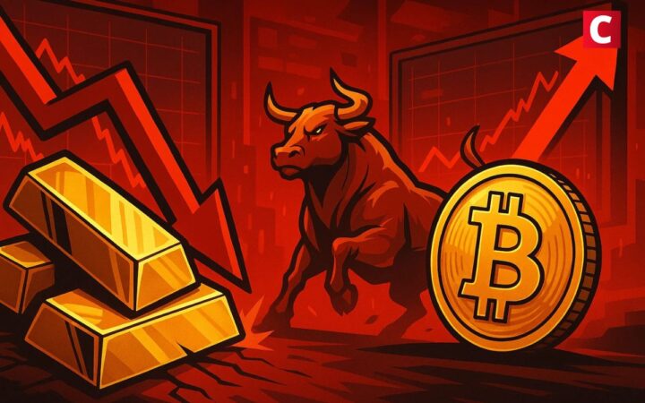L’or chute de 10 % en six jours : un signal haussier pour Bitcoin ?