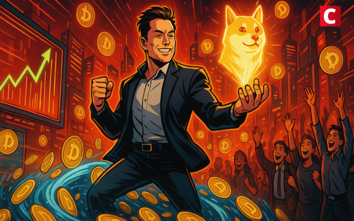 L’effet Musk propulse Dogecoin +25%, MAXI Doge est sous les radars
