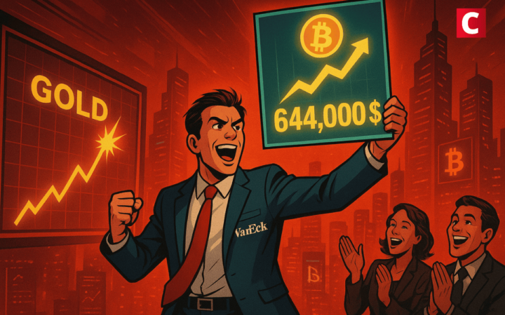 L’or en pleine explosion : VanEck prédit un Bitcoin à 644 000 $