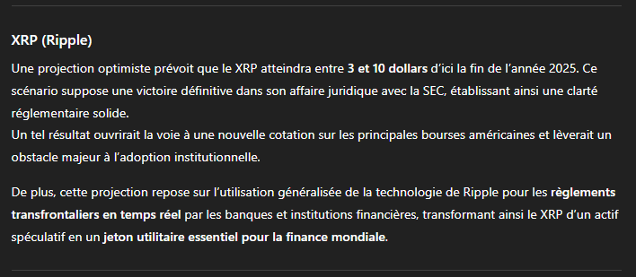 xrp ripple prédiction deepseek