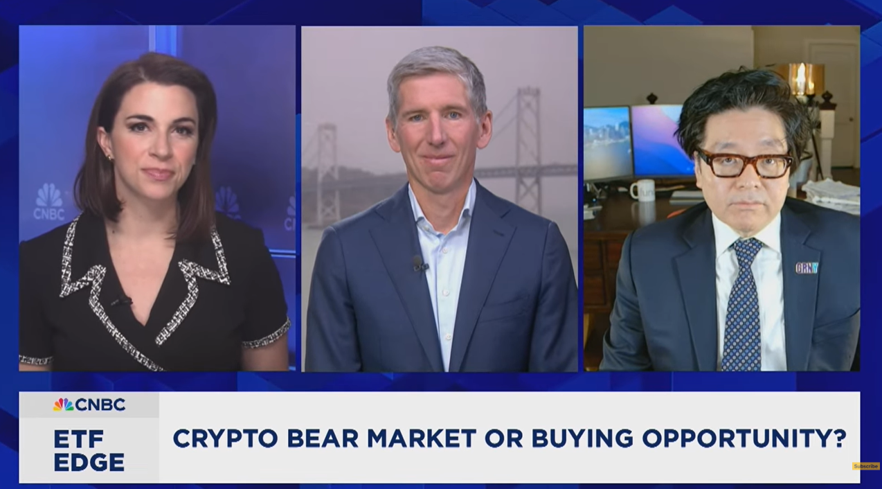 marché crypto : Tom Lee et Matt Hougan interview CNBC