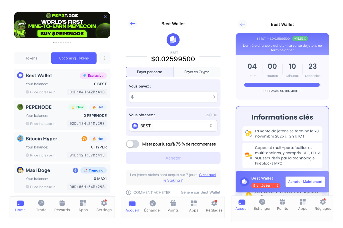 Acheter ICO Best Wallet