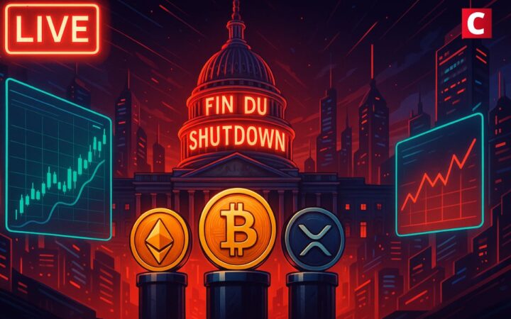 LIVE – Le shutdown US prend fin, Bitcoin, Ethereum, XRP et les altcoins… – Toute l’actualité du 13 novembre 2025