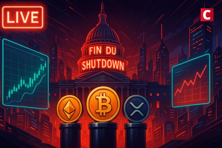 LIVE – Le shutdown US prend fin, Bitcoin, Ethereum, XRP et les altcoins… – Toute l’actualité du 13 novembre 2025