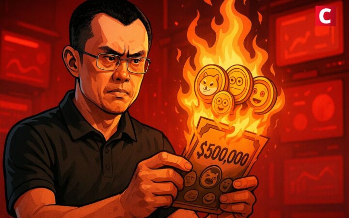 CZ brûle 500 000 $ de memecoins reçus sur son wallet de dons