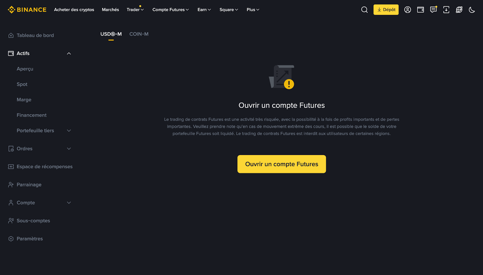 Portefeuille Futures