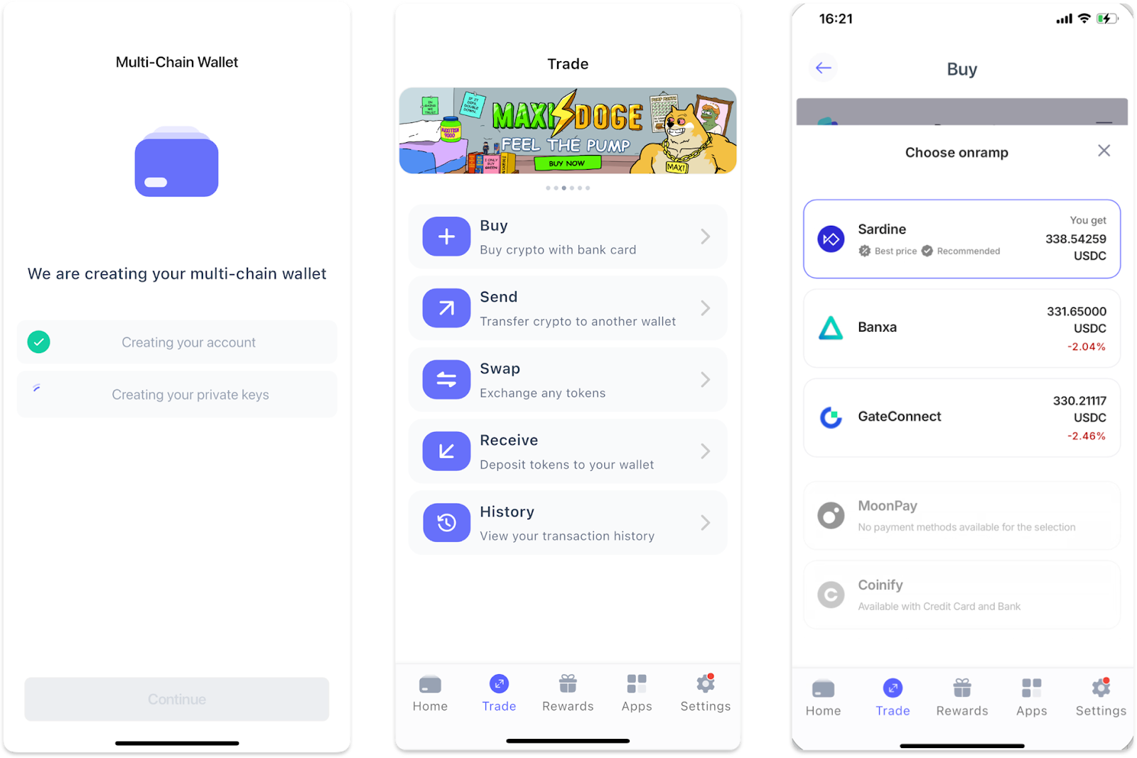 acheter des cryptos directement