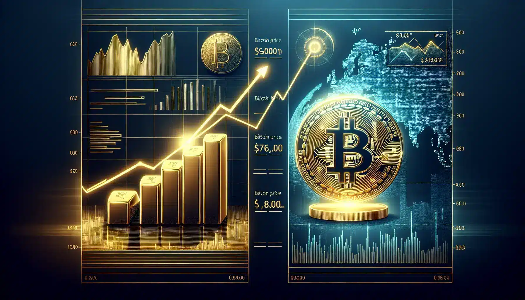 Prévisions du prix du Bitcoin : le BTC USD bondit et évolue en tandem avec l&rsquo;or