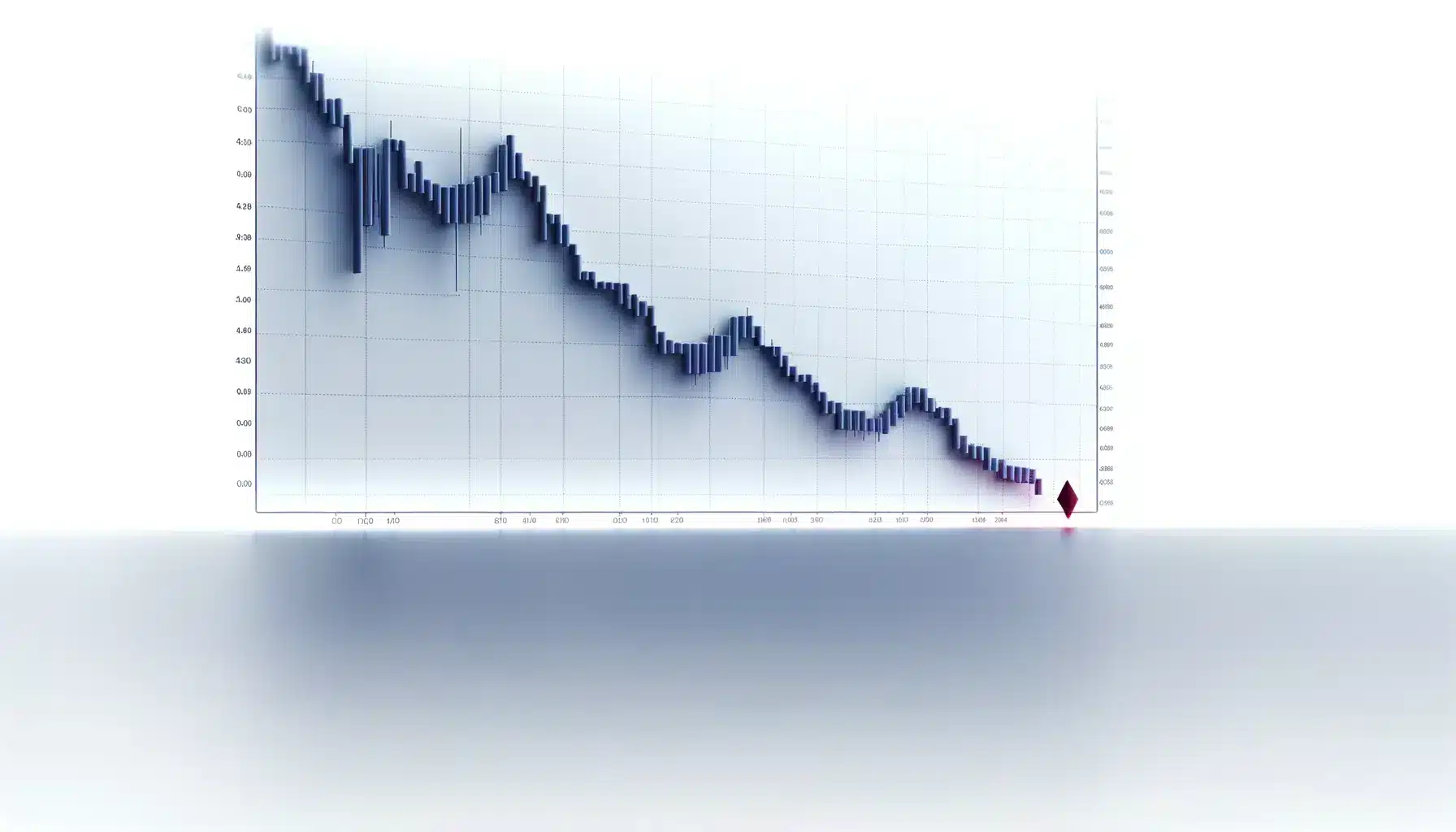 Le prix de l&rsquo;Ethereum face à une probabilité de 60 % de chute à 1 500 USD, soulevant des inquiétudes sur la structure du marché