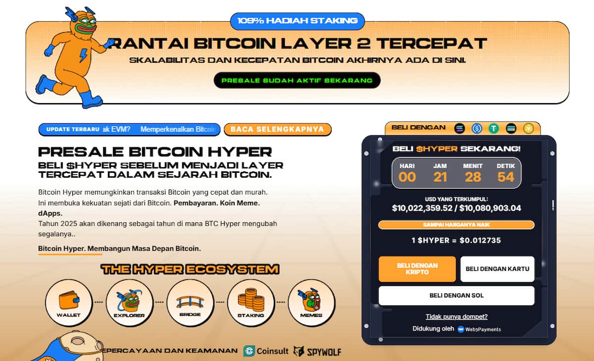 Langkah 3 Kunjungi Situs Web Presale Bitcoin Hyper