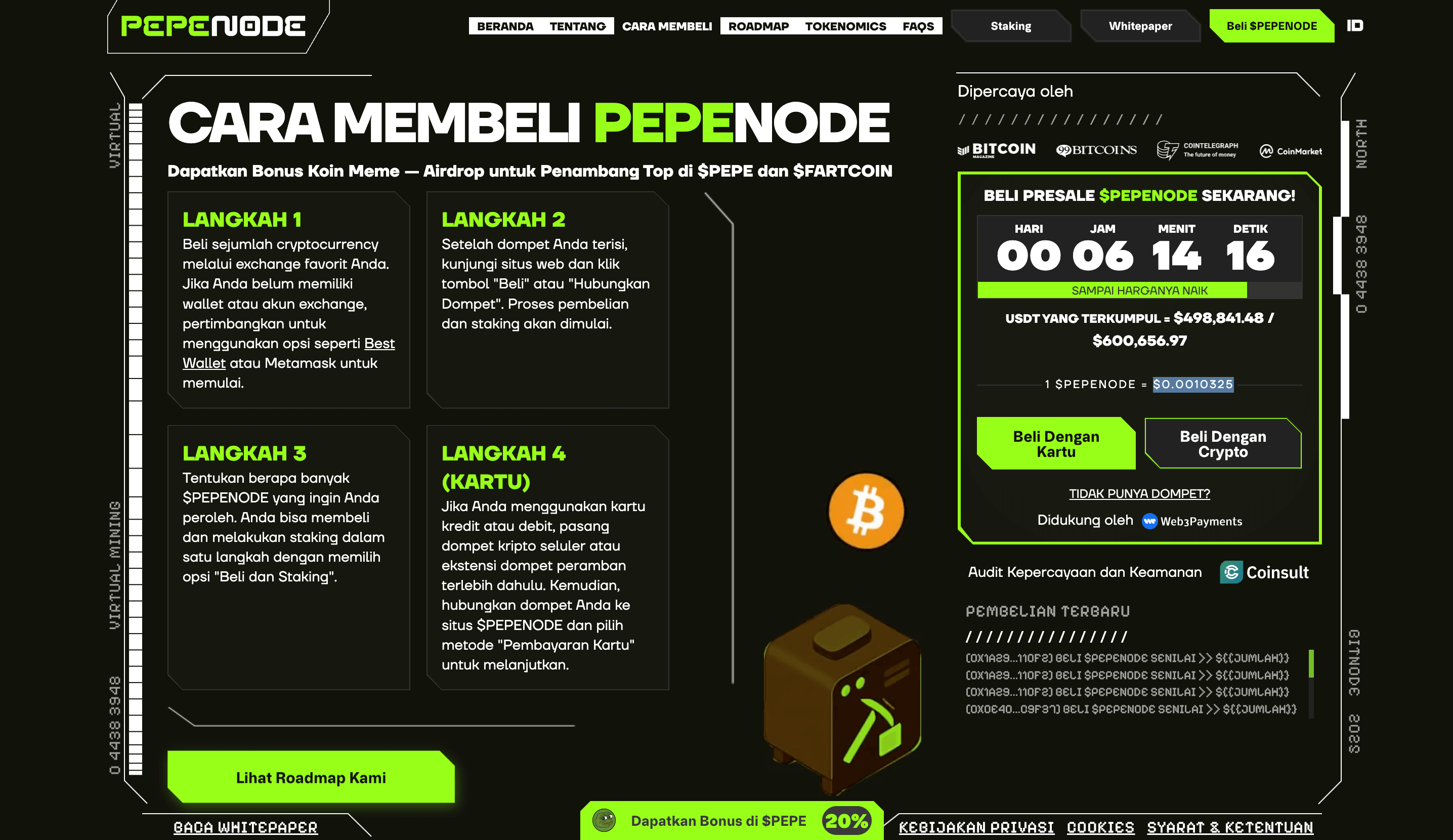 Cara membeli PEPENODE