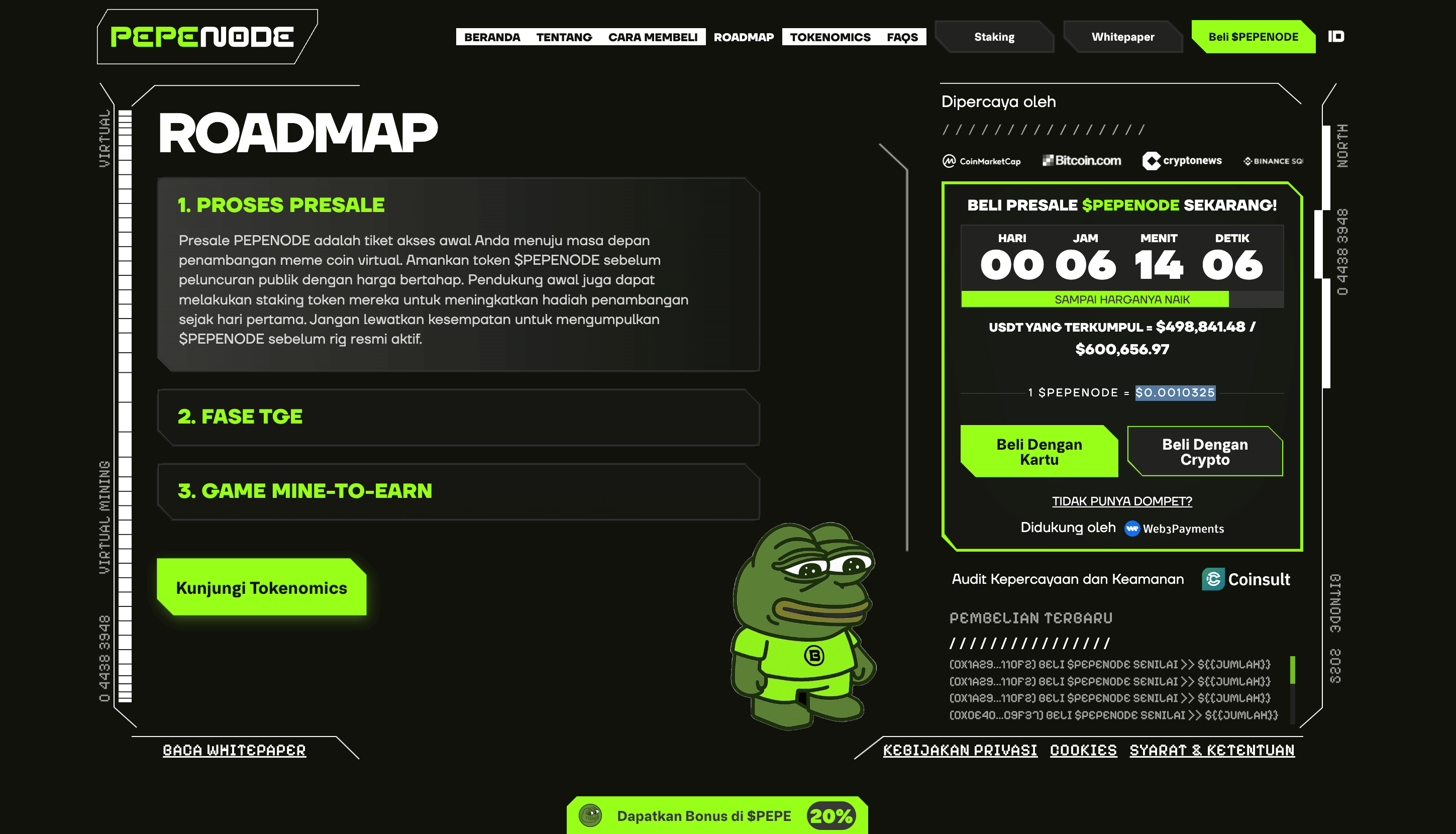 Roadmap PEPENODE