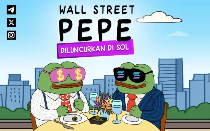 Wall Street Pepe Naik 40% Usai Debut Resmi di Solana