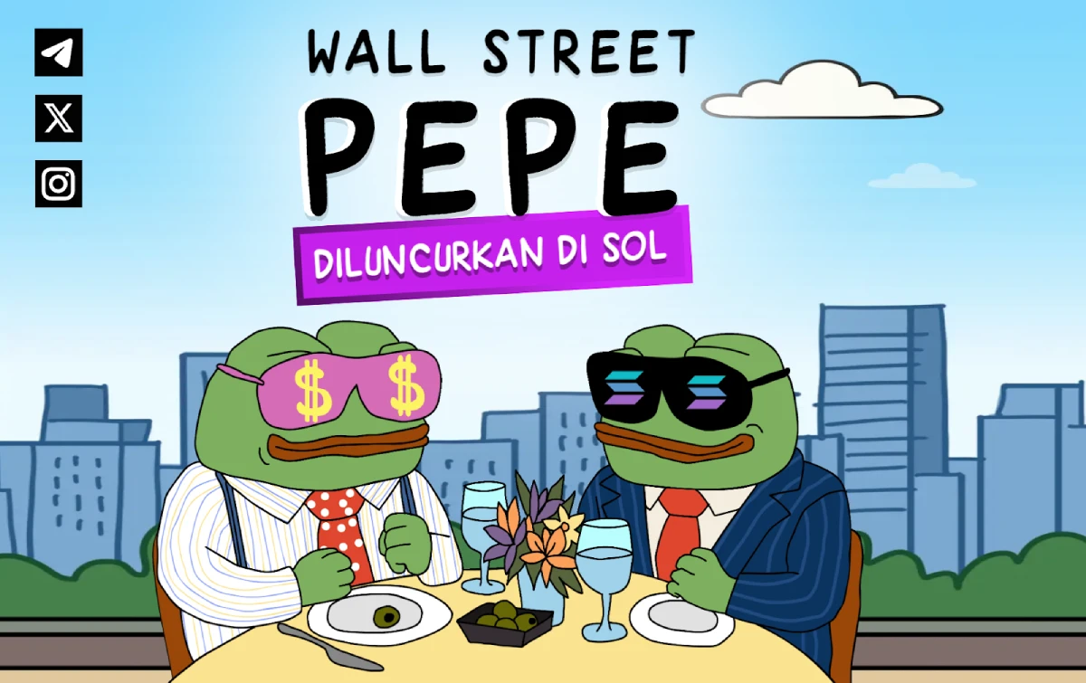 Wall Street Pepe Naik 40% Usai Debut Resmi di Solana