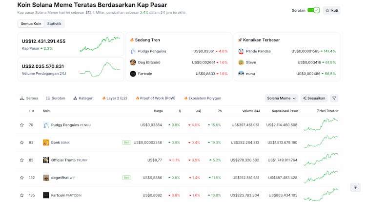 Apa Itu Solana Meme Coins