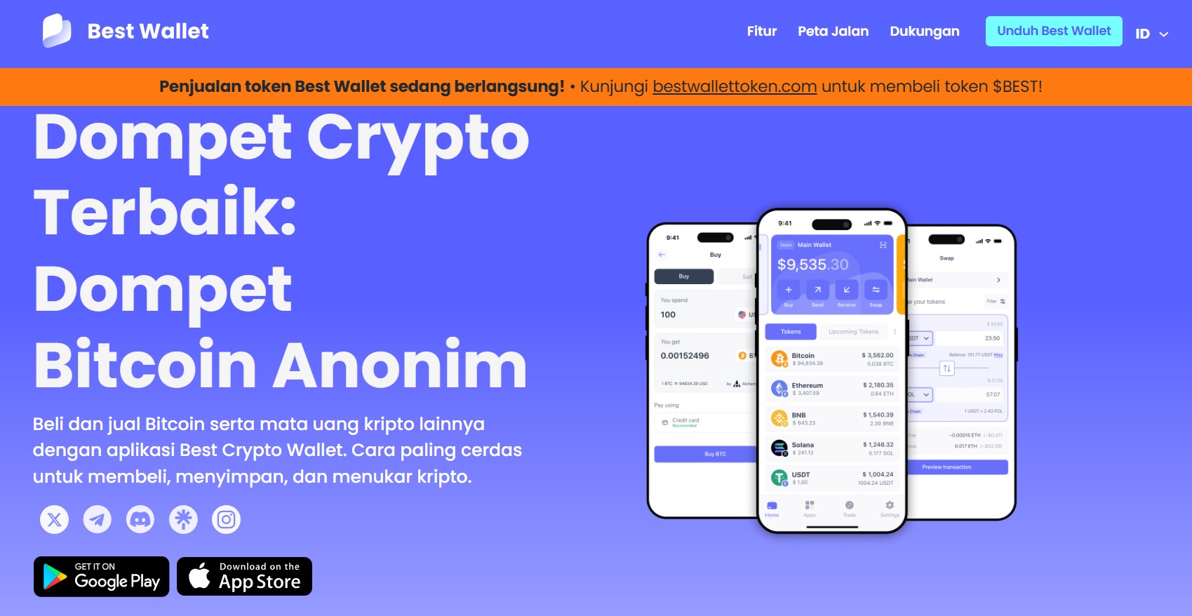 cara beli Bitcoin di Best Wallet 