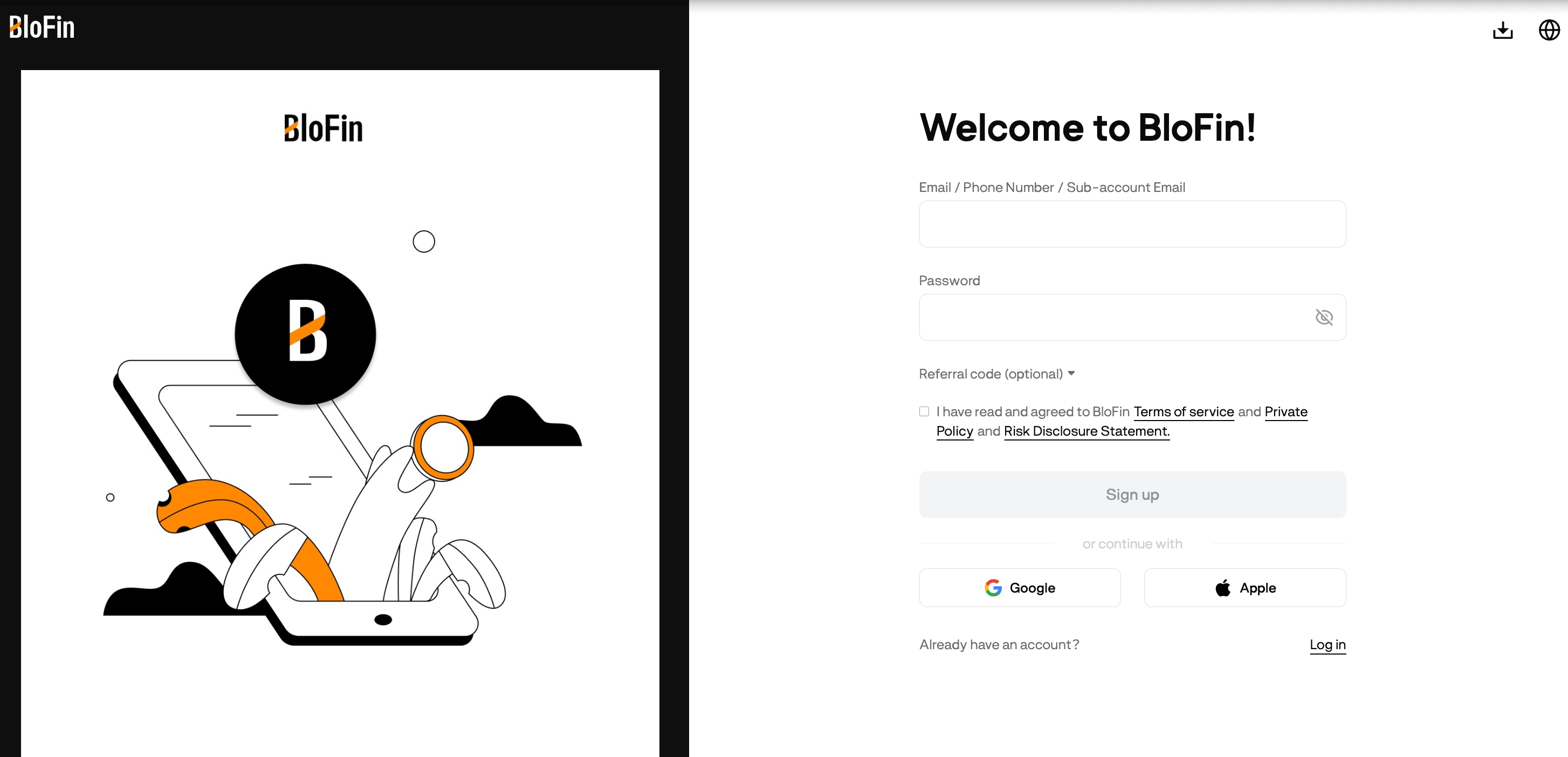 cara beli Bitcoin di BloFin