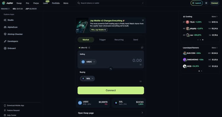 Coinbase listing Token Jupiter (JUP)