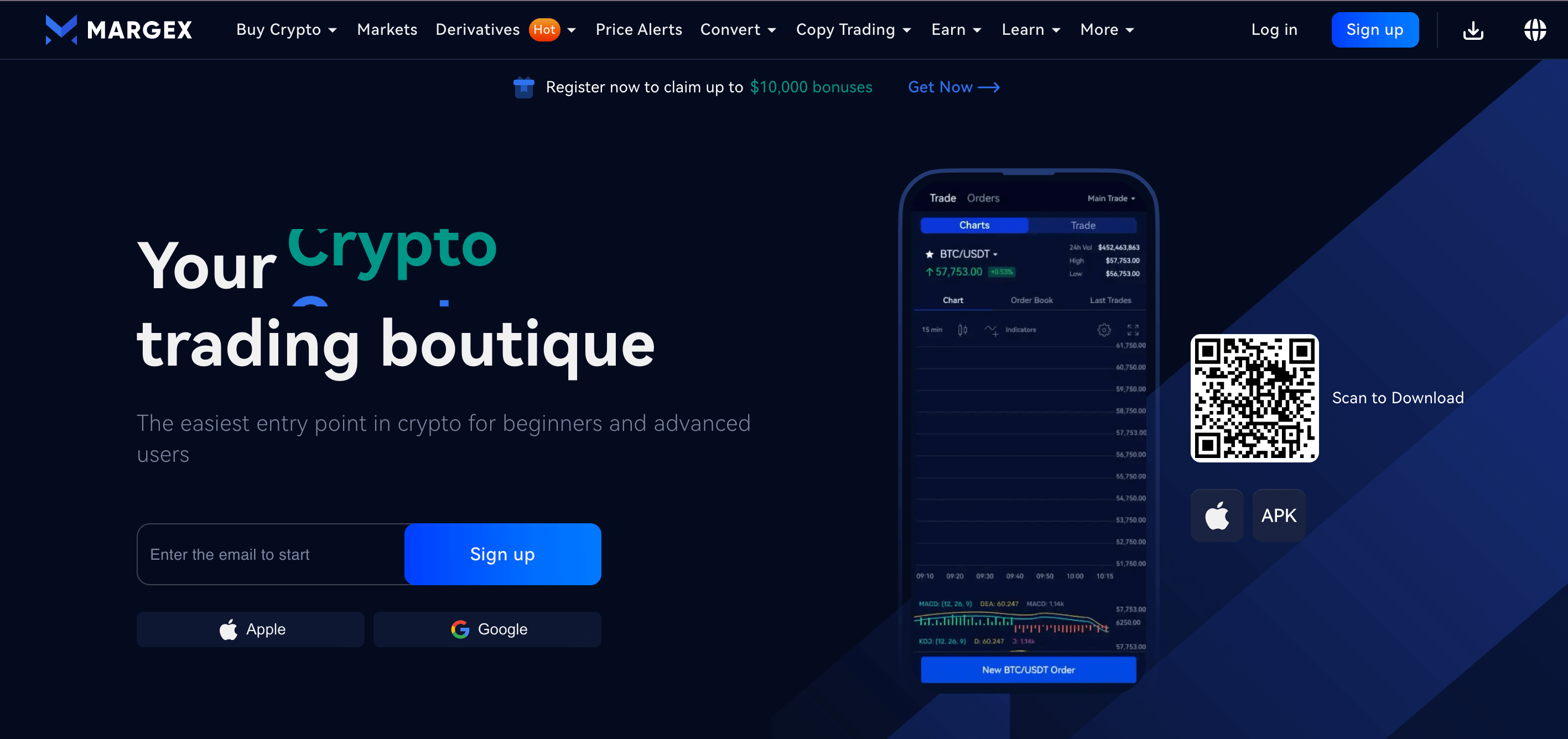 Cara membeli crypto dengan kartu kredit di Margex