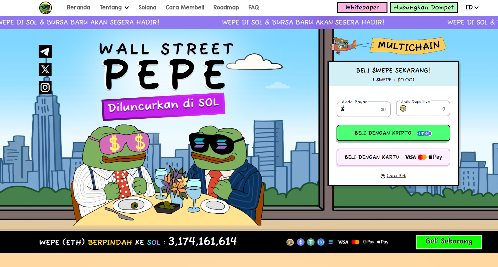 Wall Street Pepe - Koin yang Akan Listing di Binance