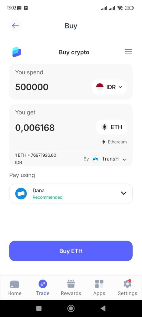 Coinbase listing - Danai Dompet
