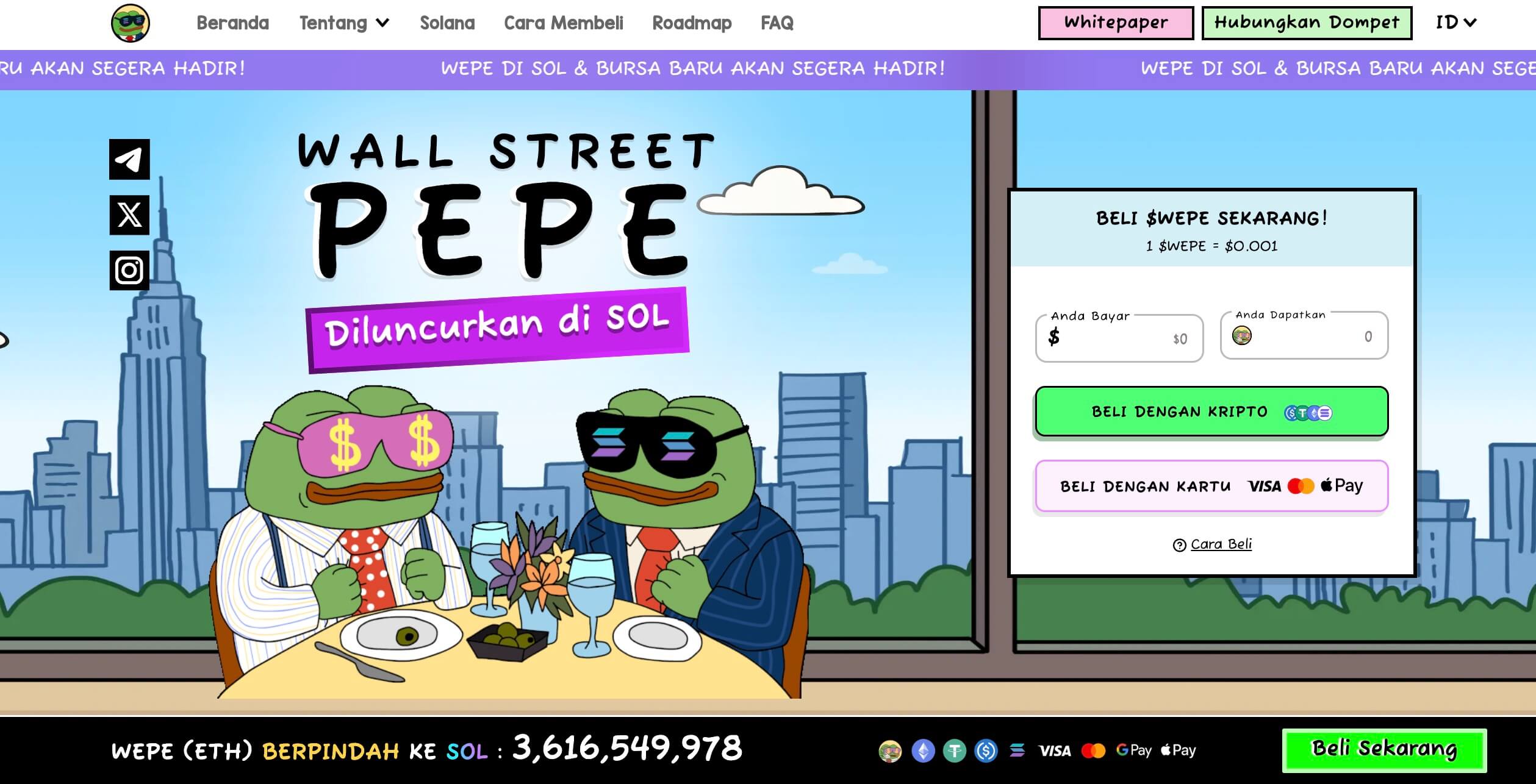 crypto terbaik untuk dibeli - Wall Street Pepe