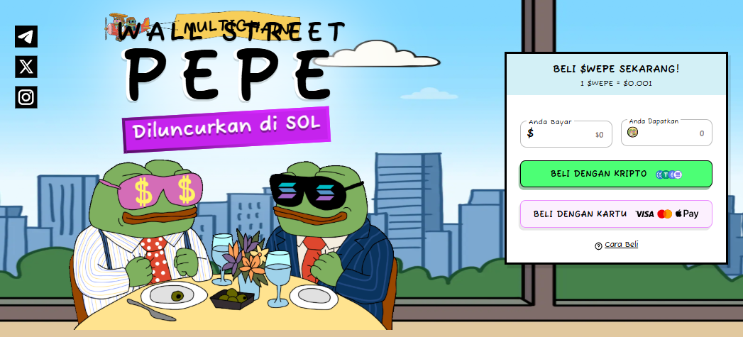 Wepe - koin naik 1000x