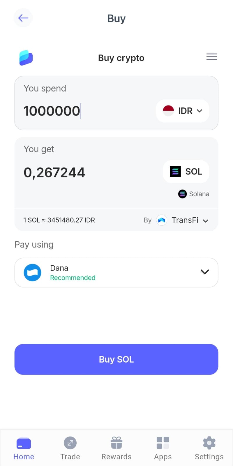 dompet wallet crypto - beli Solana